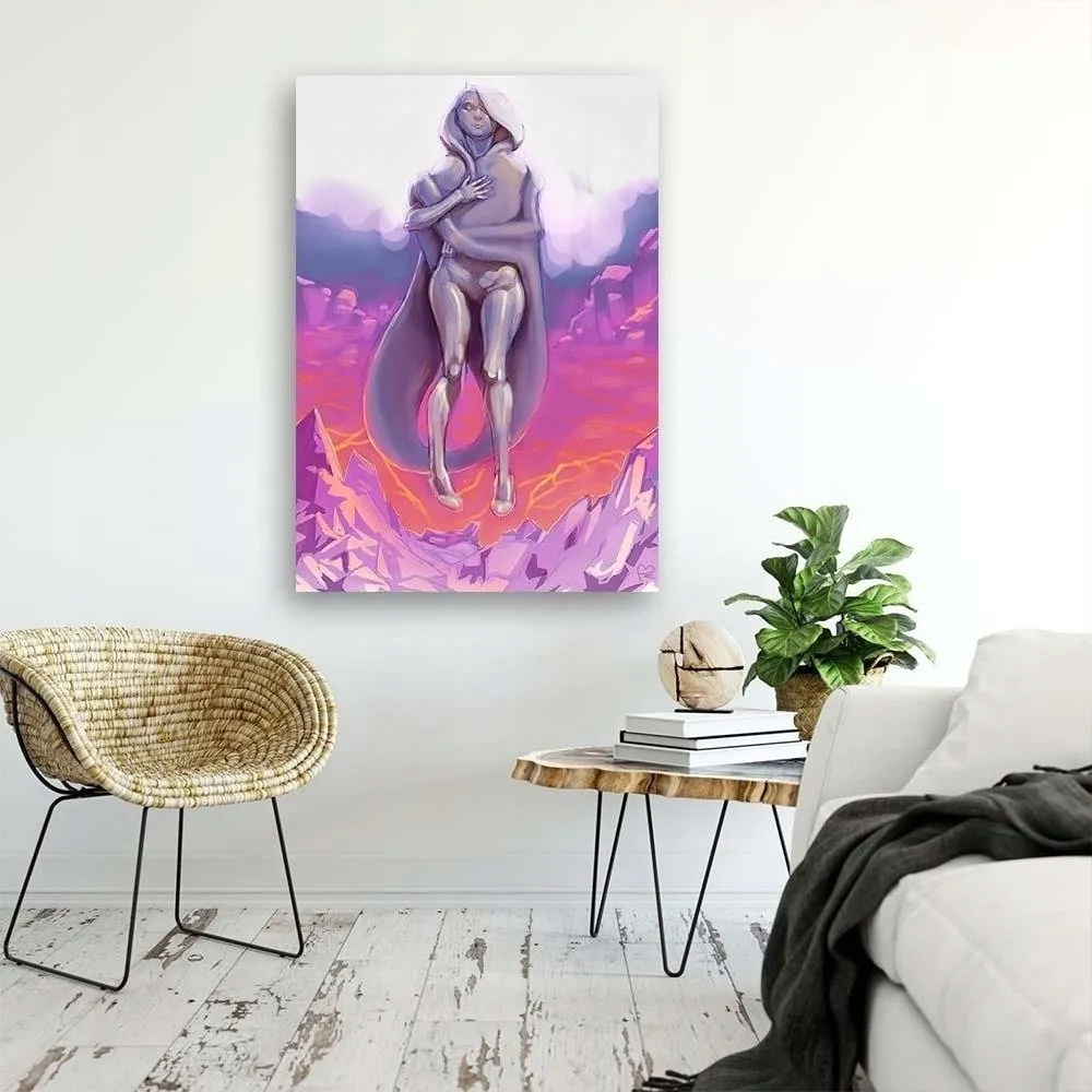 obraz-na-plotnie-postac-kobiety-w-gorach-40x60