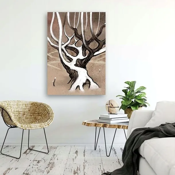 obraz-na-plotnie-abstrakcja-drzewo-40x60-stan-nowy
