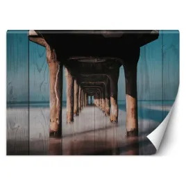 fototapeta-tunel-drewniany-pod-molo-deski-350x245
