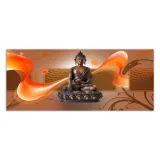 obraz-na-plotnie-panorama-brazowy-budda-50x20