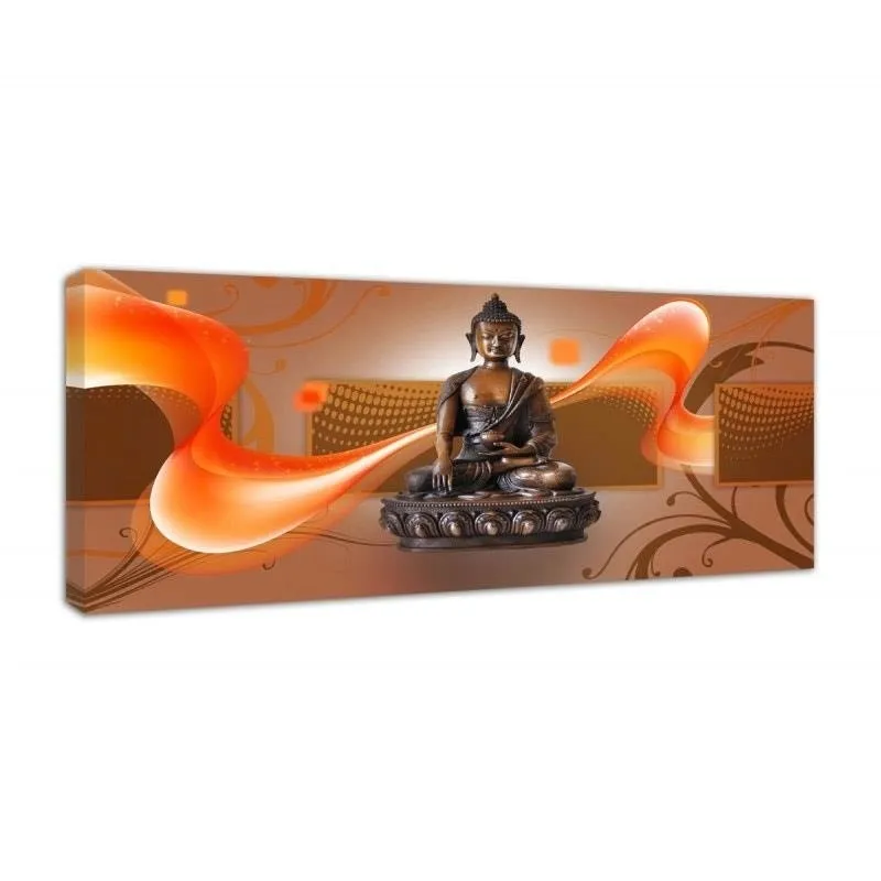 obraz-na-plotnie-panorama-brazowy-budda-50x20-stan-nowy