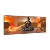 obraz-na-plotnie-panorama-brazowy-budda-100x40-stan-nowy