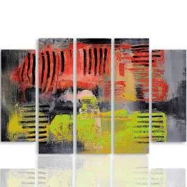 obraz-foto-5-czesci-owy-plotnie-abstrakcja-300x140
