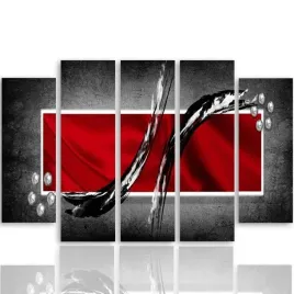 obraz-foto-5-czesci-owy-plotnie-abstrakcja-300x140