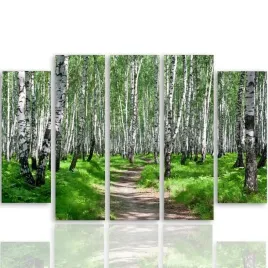 obraz-foto-5-czesci-owy-na-plotnie-las-300x140