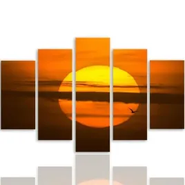 obraz-foto-5-czesci-owy-na-plotnie-slonce-300x140
