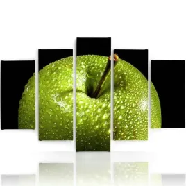 obraz-foto-5-czesci-owy-na-plotnie-jablko-300x140