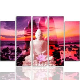 obraz-foto-5-czesci-owy-na-plotnie-budda-300x140