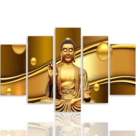 obraz-foto-5-czesci-owy-na-plotnie-budda-300x140