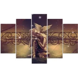 obraz-foto-5-czesci-owy-na-plotnie-budda-300x140