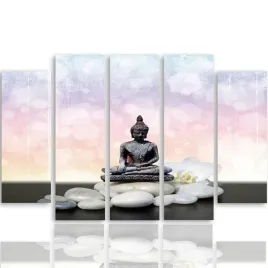obraz-foto-5-czesci-owy-na-plotnie-budda-250x120