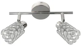 lampa-sufitowa-listwa-2xg9-chrom-klosze-krysztalki