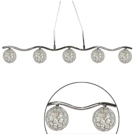 lampa-wiszaca-sufitowa-5x40w-g9-chrom-transparent