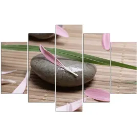 obraz-5-czesci-canvas-kamien-zen-platki-kwiatow-300x140