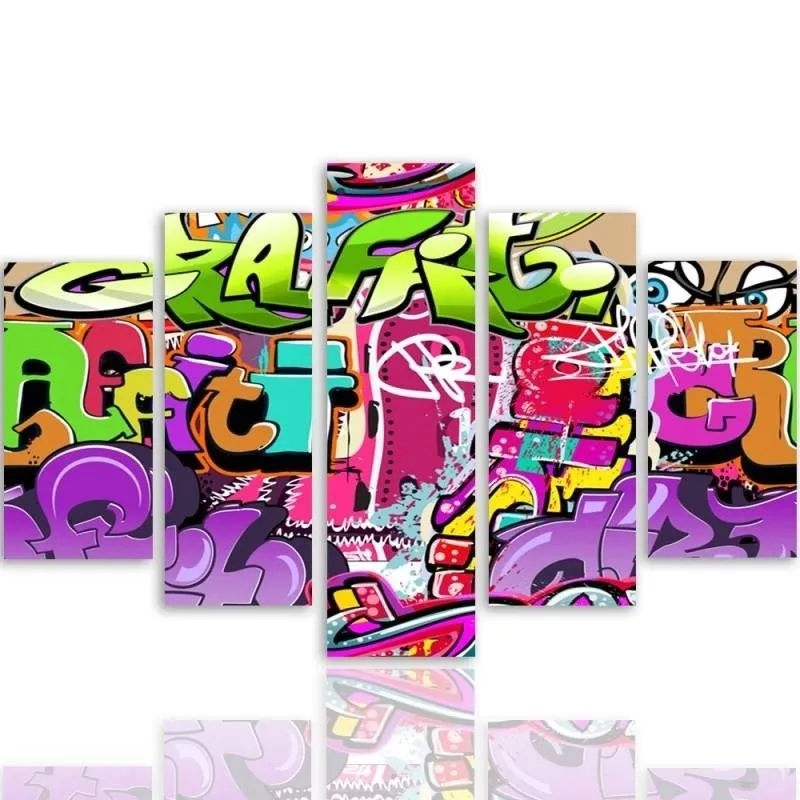 nowoczesny-obraz-5-czesci-plotno-canvas-graffiti