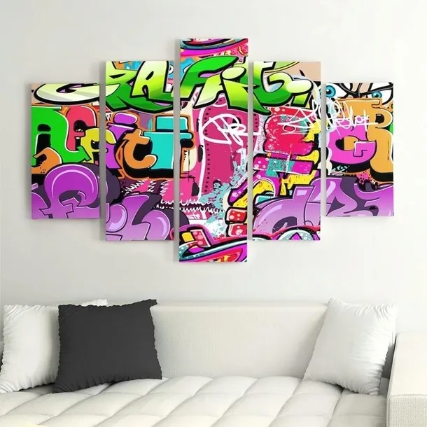 nowoczesny-obraz-5-czesci-plotno-canvas-graffiti-sposob-wykonania-druk-cyfrowy