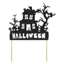 topper-papierowy-halloween-domek-czarny-brokat-18x22-cm