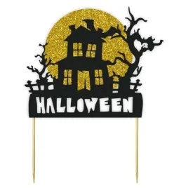 topper-papierowy-halloween-domek-czarny-i-zloty-brokat-18x22-cm