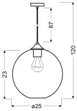 lampa-wiszaca-loft-sufitowa-szklany-klosz-kula-zielona-regulacja-wysokosci-stan-nowy