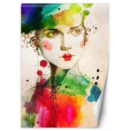 fototapeta-portret-kobiety-w-czerwonych-ustach-150x210