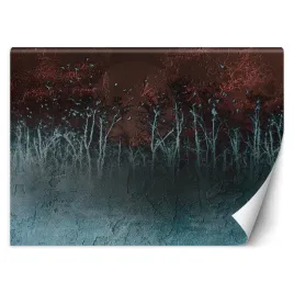 fototapeta-niebieski-noc-drzewa-450x315