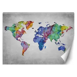 fototapeta-mapa-swiata-w-akwareli-450x315