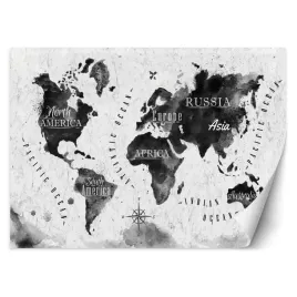 fototapeta-monochromatyczna-mapa-swiata-watercolor-450x315