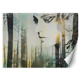 fototapeta-pastelowa-abstrakcja-kobieta-i-las-450x315