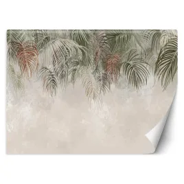 fototapeta-liscie-zielen-braz-bez-biel-450x315