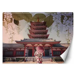 fototapeta-gejsza-i-swiatynia-senso-ji-w-tokio-450x315