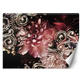 fototapeta-3d-piwonia-i-kwiat-lilii-glamour-350x245