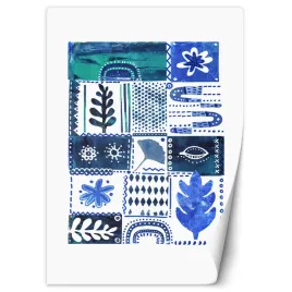 fototapeta-niebieskie-abstrakcyjne-liscie-200x280