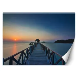 fototapeta-widok-zachod-slonce-woda-molo-368x254