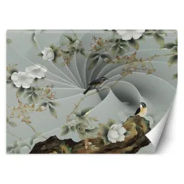 fototapeta-3d-ptak-na-galezi-abstrakcja-250x175