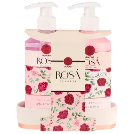 aurora-zestaw-prezentowy-do-pielegnacji-dloni-rosa-tacka-2-produkty