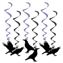 swiderki-wiszace-halloween-kruki-czarno-fioletowe-6-szt