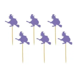 pikery-halloween-czarownice-fioletowe-6-szt