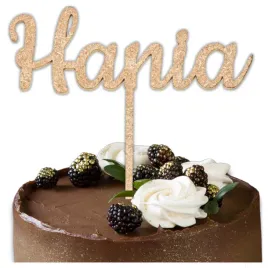 drewniany-topper-na-tort-dekoracja-z-imieniem-zloty-napis-personalizowany