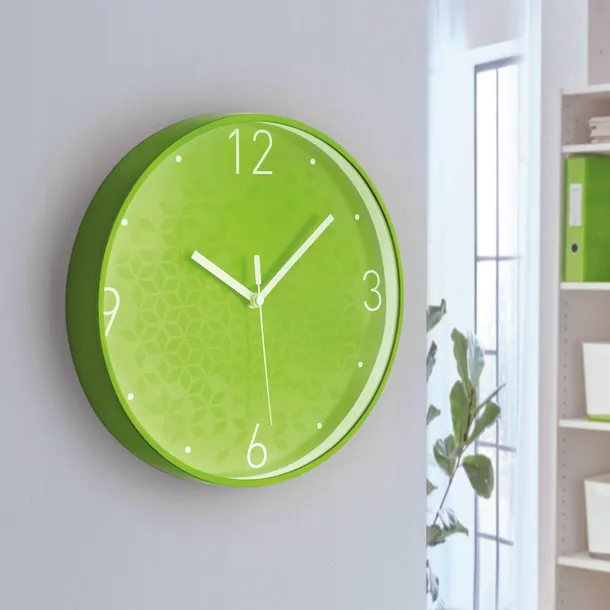 zegar-scienny-leitz-wow-29cm-zielony-kolor-zielony