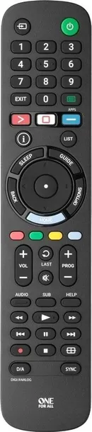 pilot-one-for-all-urc4912-czarny-certyfikat-ce