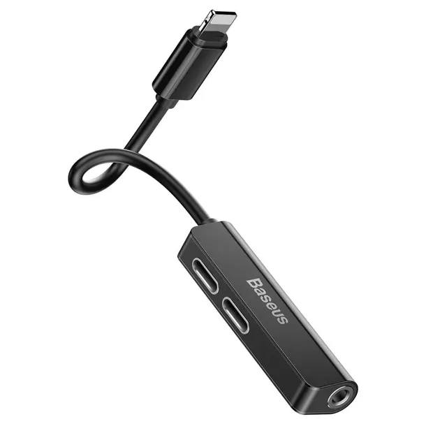 baseus-adapter-l52-lightning-do-lightning-lightning-jack-35mm-czarny-stan-nowy