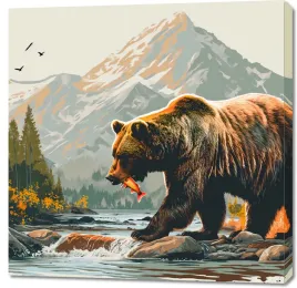 obraz-90x90cm-wladca-gorskich-potokow