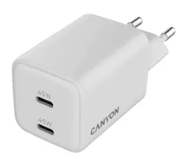 ladowarka-sieciowa-uniwersalna-canyon-cu45cc-gan-45w-2x-usb-c-biala