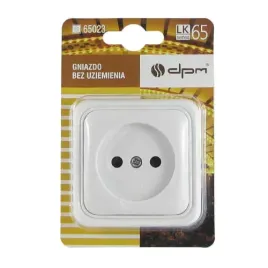 gniazdo-bez-uziemienia-natynkowe-biale-pojedyncze