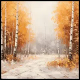 plakat-100x100cm-jesienne-brzozy-stan-nowy