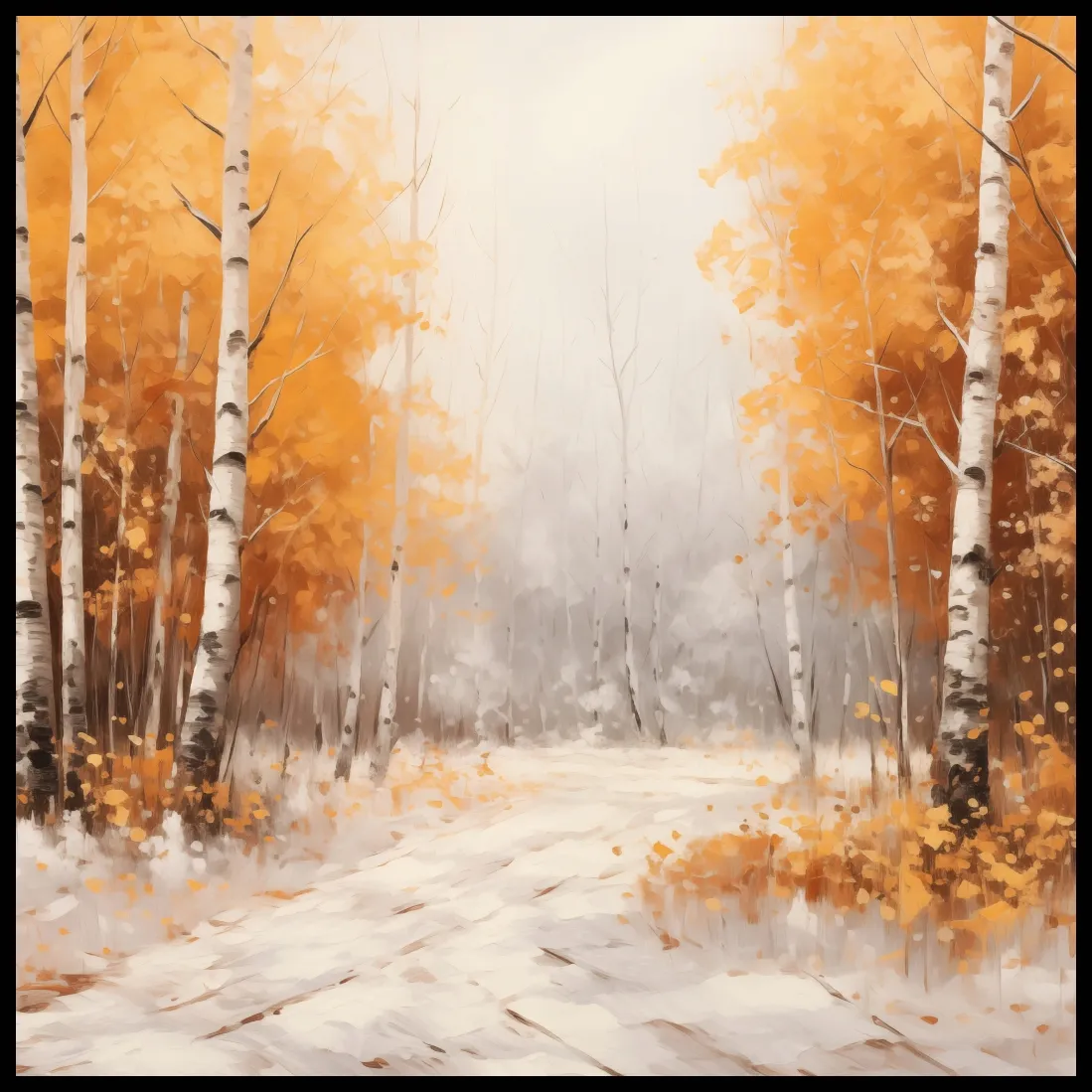 plakat-100x100cm-jesienne-brzozy