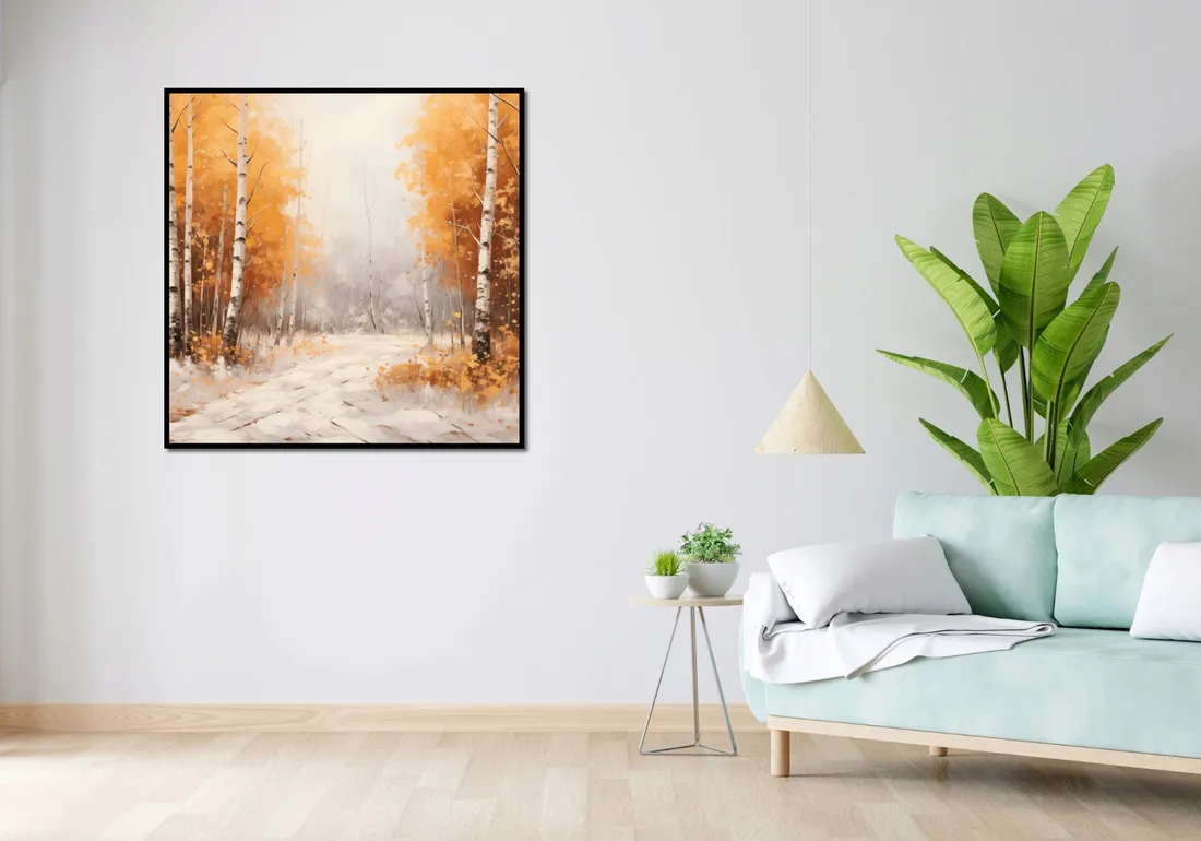plakat-100x100cm-jesienne-brzozy