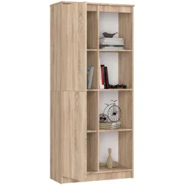 pojemny-regal-8-polek-dab-sonoma-1-drzwi-80-cm