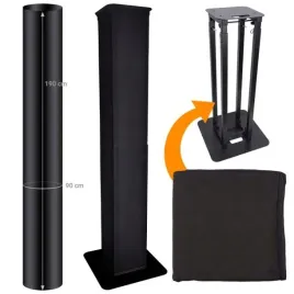 dna-totem-tower-scrim-bk-oslona-z-lycry-czarna-190-cm