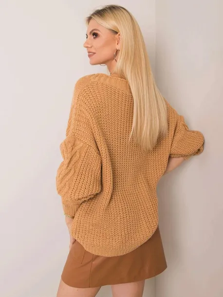 camelowy-sweter-gianna-och-bella-one-size-stan-nowy